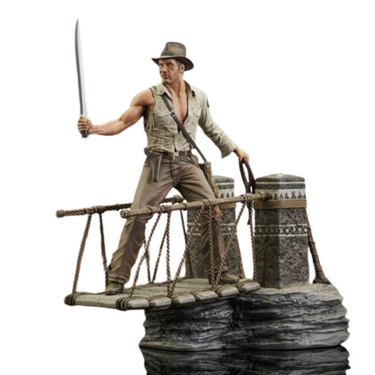 Pedido Estatua Indiana Jones (Bridge Escape) Deluxe Diorama Gallery - Indiana Jones and the Temple of Doom marca Diamond Select Toys escala 1/7