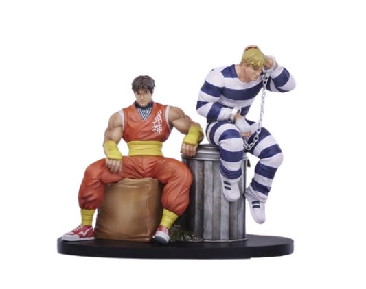 Preventa Set Estatuas Cody & Guy - Street Jam - Street Fighter marca PCS Collectibles escala 1/10