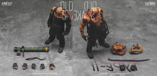 Preventa Figuras Old Snake Type I y Type-II (combo set) marca Patriot Studio PA020C escala pequeña 1/12