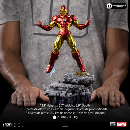 Preventa Estatua Iron Man - The Infinity Gauntlet - Battle Diorama Series marca Iron Studios escala de arte 1/10