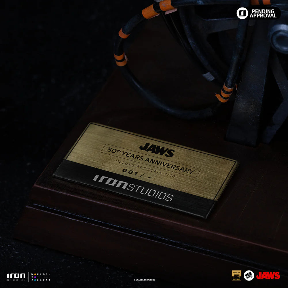 Preventa Steven Spielberg (Deluxe version) - JAWS (1975) 50 Aniversario marca Iron Studios escala de arte 1/10