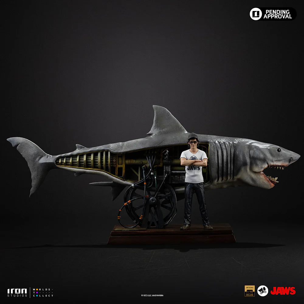 Preventa Steven Spielberg (Deluxe version) - JAWS (1975) 50 Aniversario marca Iron Studios escala de arte 1/10