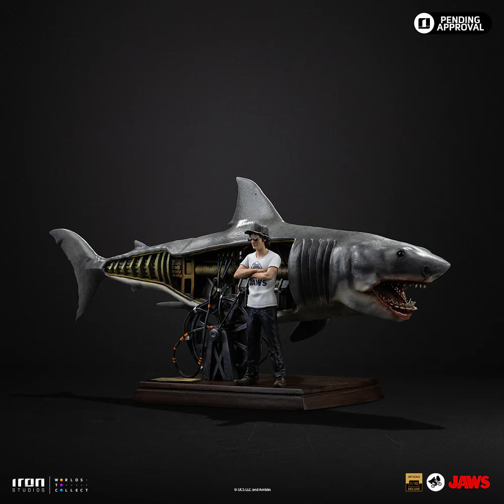 Preventa Steven Spielberg (Deluxe version) - JAWS (1975) 50 Aniversario marca Iron Studios escala de arte 1/10