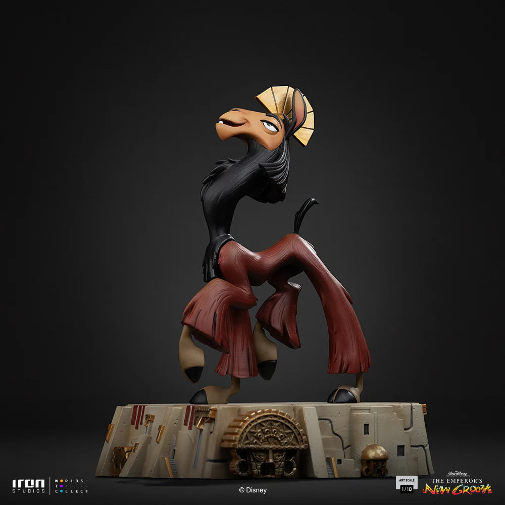 Preventa Estatuta Kuzco (forma humana y Lama) - Las Locuras del Emperador marca Iron Studios escala de arte 1/10