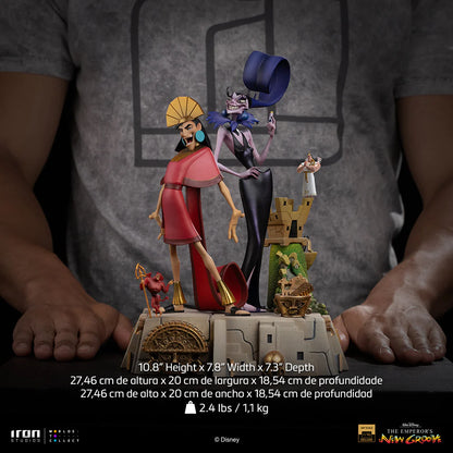 Preventa Estatua Kuzco & Yzma (Deluxe version) - Las Locuras del Emperador marca Iron Studios escala de arte 1/10