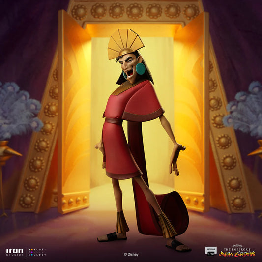 Preventa Estatuta Kuzco (forma humana y Lama) - Las Locuras del Emperador marca Iron Studios escala de arte 1/10