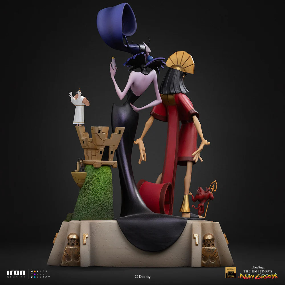 Preventa Estatua Kuzco & Yzma (Deluxe version) - Las Locuras del Emperador marca Iron Studios escala de arte 1/10