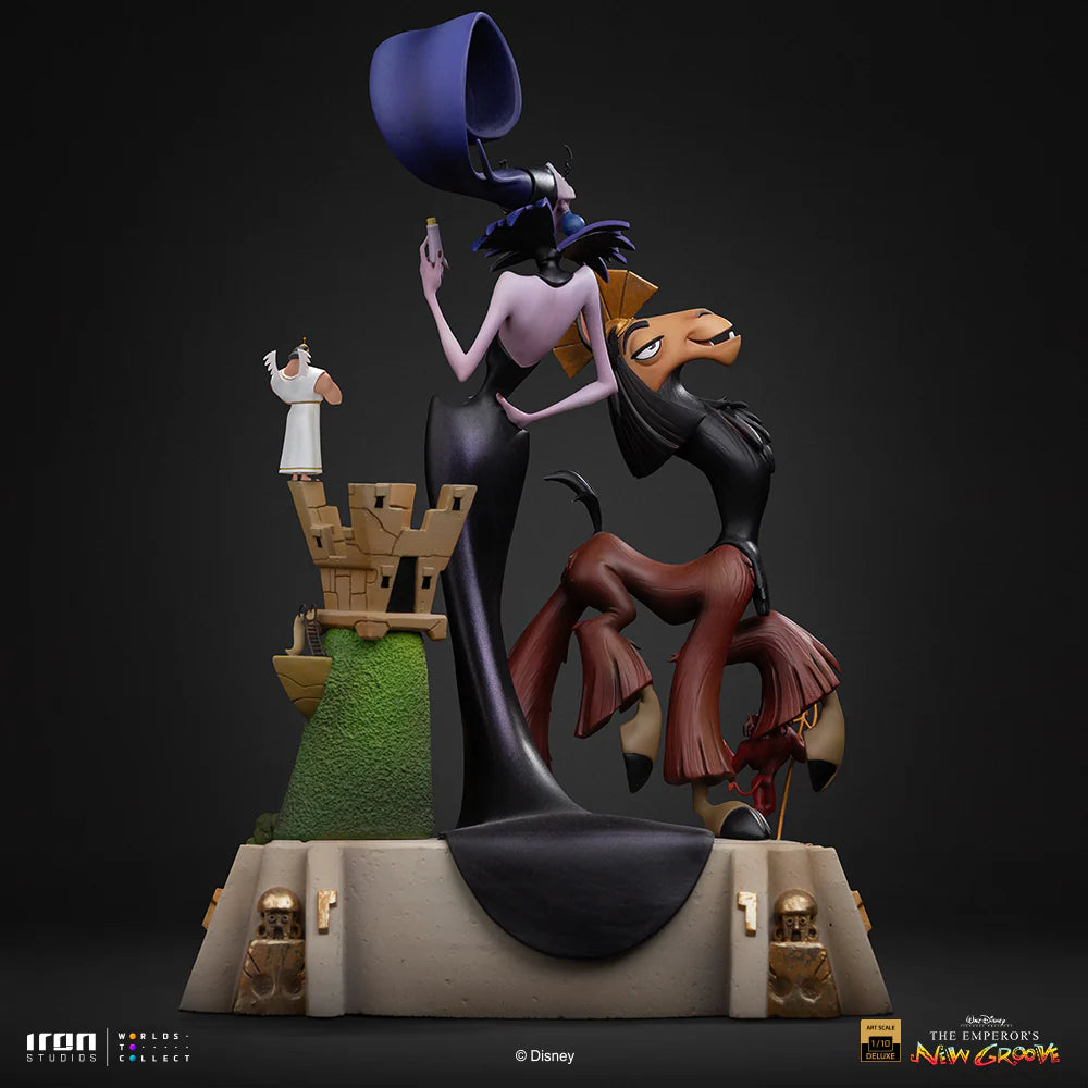 Preventa Estatua Kuzco & Yzma (Deluxe version) - Las Locuras del Emperador marca Iron Studios escala de arte 1/10