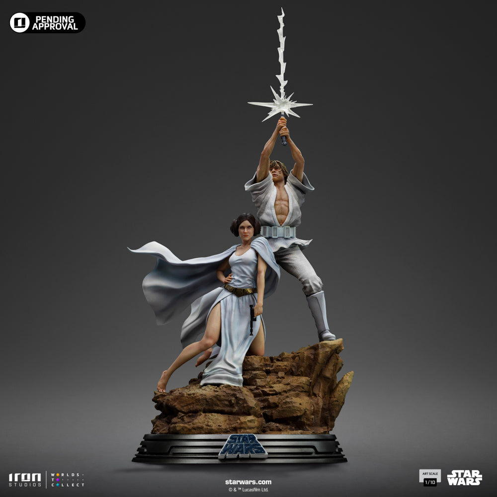 Preventa Estatua Luke y Leia Deluxe - Star Wars: Una Nueva Esperanza - Limited Edition marca Iron Studios escala de arte 1/10