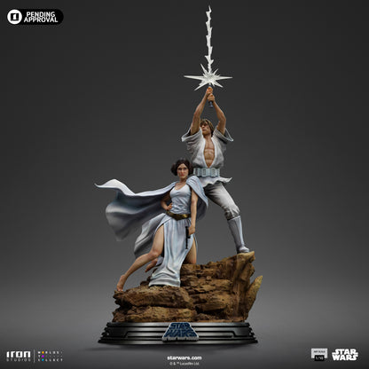Preventa Estatua Luke y Leia Deluxe - Star Wars: Una Nueva Esperanza - Limited Edition marca Iron Studios escala de arte 1/10