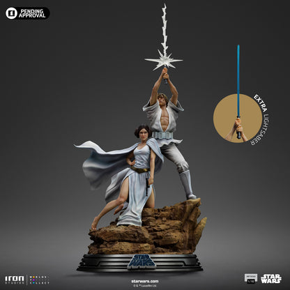 Preventa Estatua Luke y Leia Deluxe - Star Wars: Una Nueva Esperanza - Limited Edition marca Iron Studios escala de arte 1/10