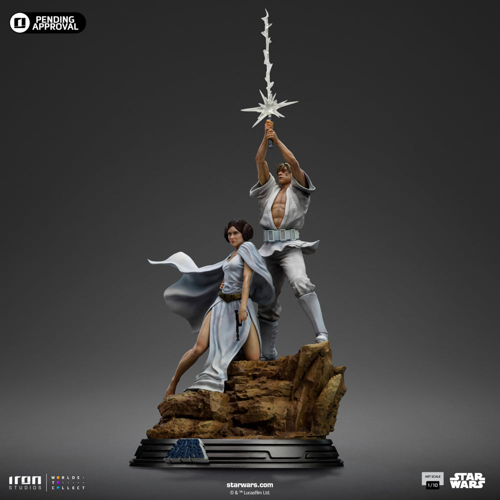 Preventa Estatua Luke y Leia Deluxe - Star Wars: Una Nueva Esperanza - Limited Edition marca Iron Studios escala de arte 1/10