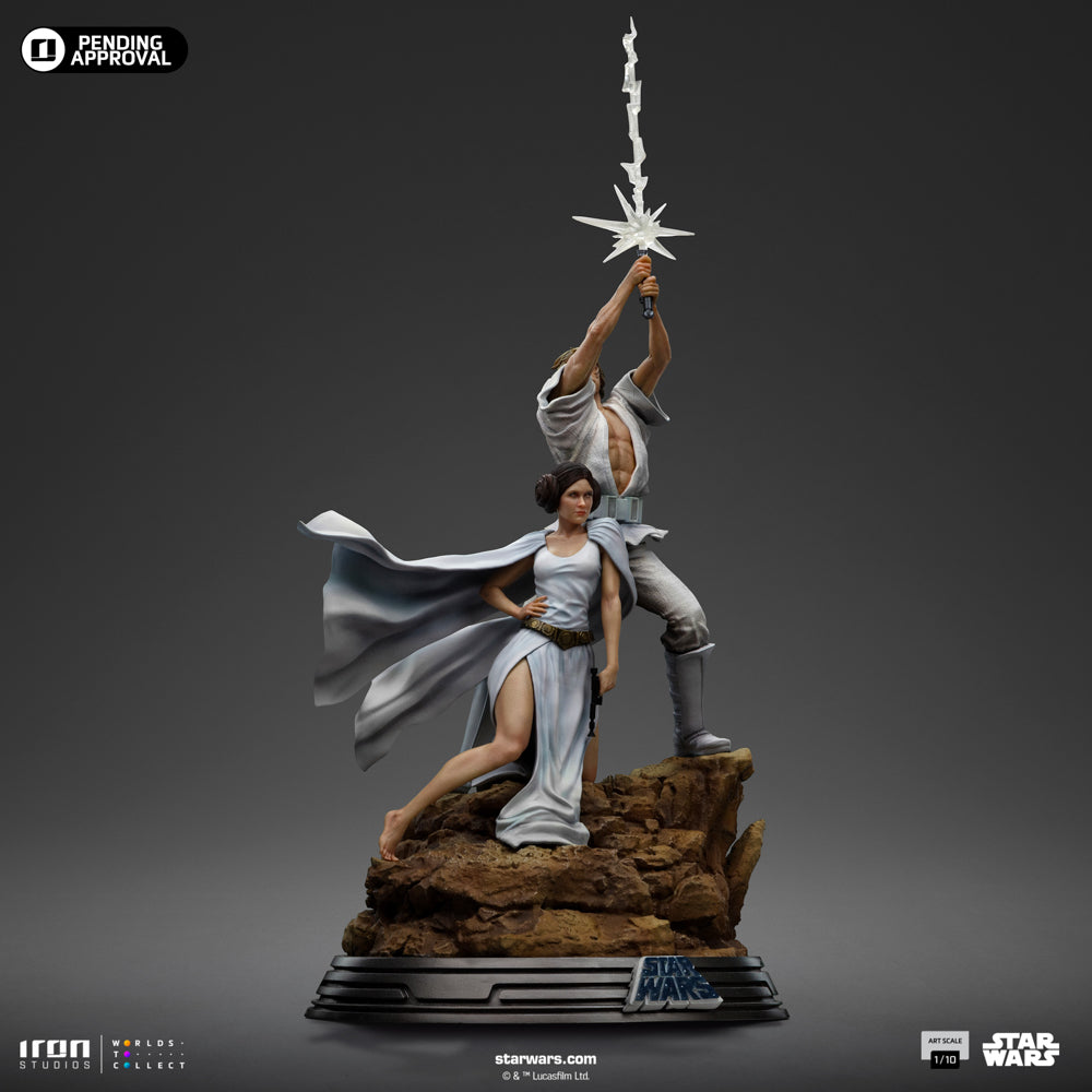 Preventa Estatua Luke y Leia Deluxe - Star Wars: Una Nueva Esperanza - Limited Edition marca Iron Studios escala de arte 1/10