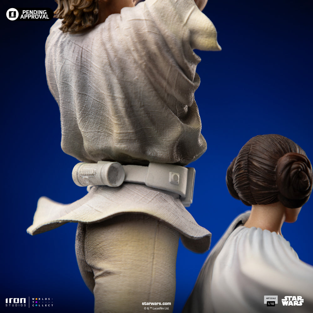Preventa Estatua Luke y Leia Deluxe - Star Wars: Una Nueva Esperanza - Limited Edition marca Iron Studios escala de arte 1/10