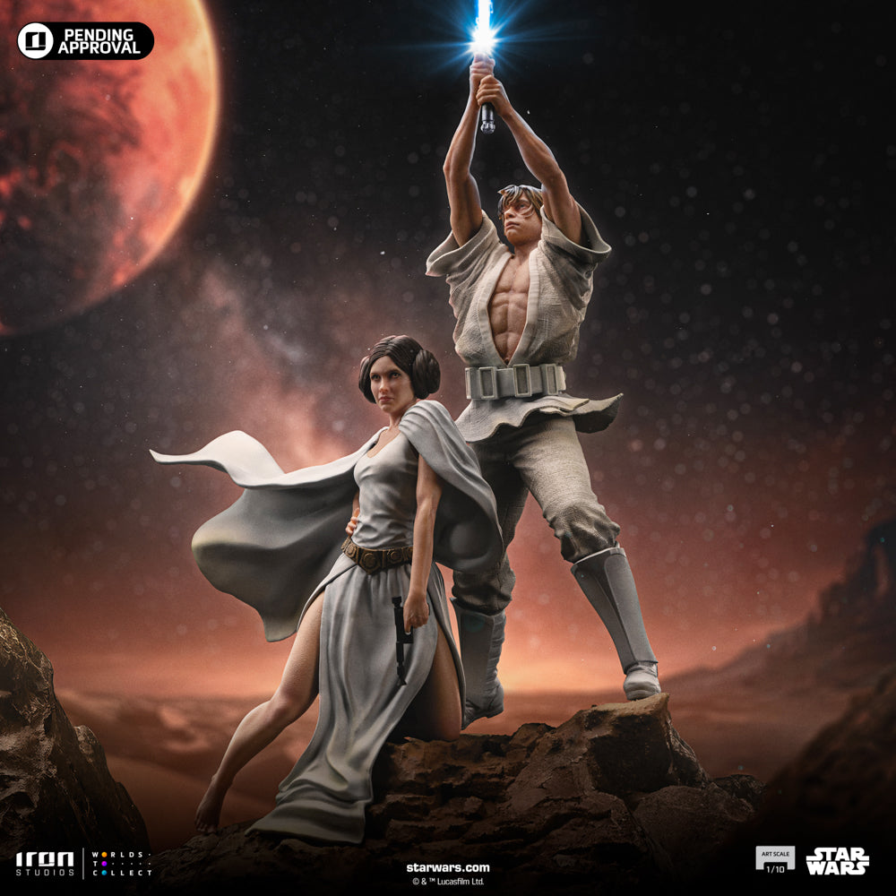 Preventa Estatua Luke y Leia Deluxe - Star Wars: Una Nueva Esperanza - Limited Edition marca Iron Studios escala de arte 1/10