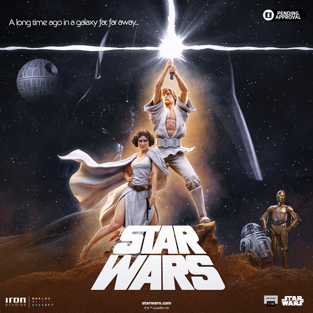 Preventa Estatua Luke y Leia Deluxe - Star Wars: Una Nueva Esperanza - Limited Edition marca Iron Studios escala de arte 1/10