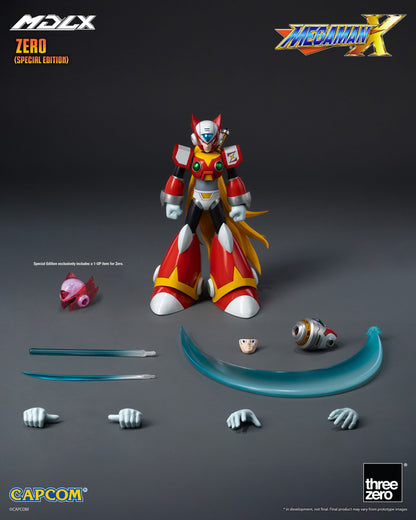Preventa Figura MDLX Zero (SPECIAL EDITION) - Mega Man X / Rockman X marca Threezero 3Z1093 escala 1/12