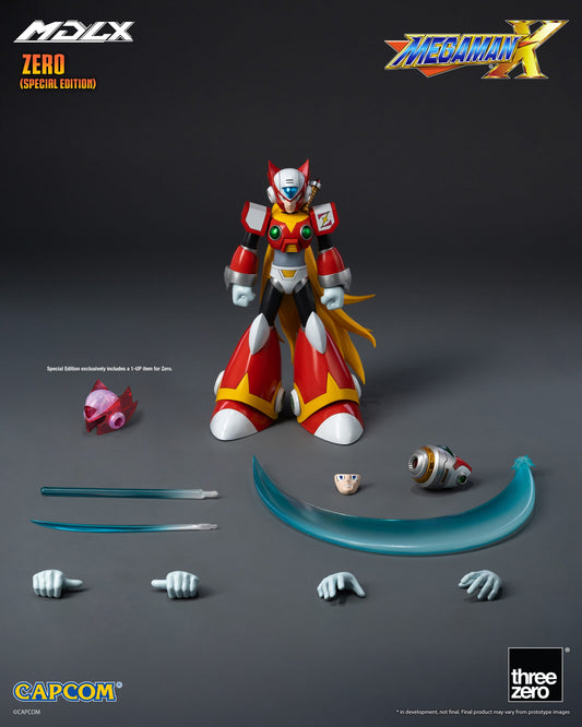 Preventa Figura MDLX Zero (SPECIAL EDITION) - Mega Man X / Rockman X marca Threezero 3Z1093 escala pequeña 1/12