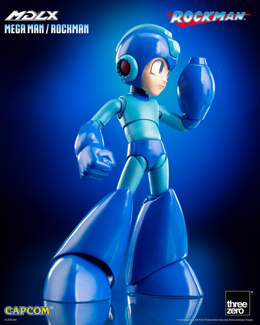 Preventa Figura MDLX Mega Man / Rockman marca Threezero 3Z0572 escala pequeña 1/12