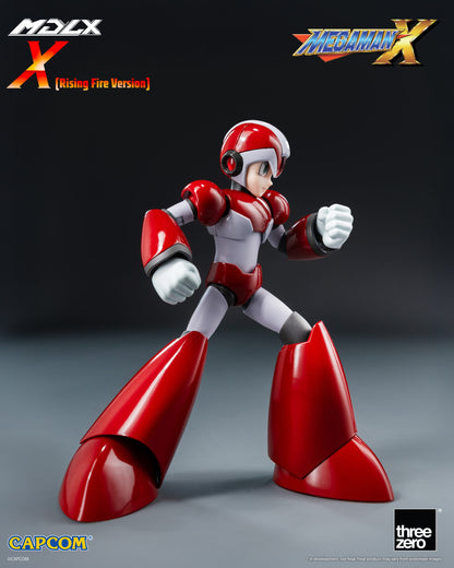 Preventa Figura MDLX X Mega Man X / Rockman X (Rising Fire Version) marca Threezero 3Z0576 escala pequeña 1/12