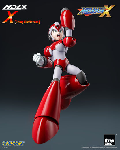 Preventa Figura MDLX X Mega Man X / Rockman X (Rising Fire Version) marca Threezero 3Z0576 escala pequeña 1/12