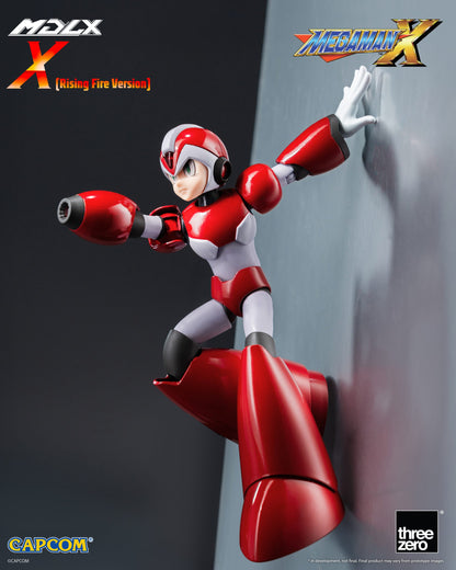 Preventa Figura MDLX X Mega Man X / Rockman X (Rising Fire Version) marca Threezero 3Z0576 escala pequeña 1/12