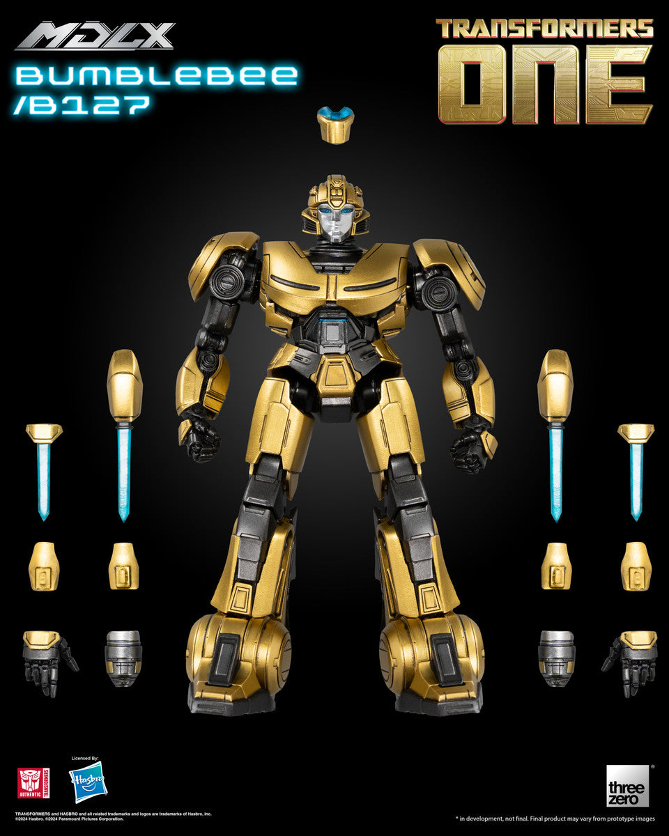 Preventa Figura MDLX Bumblebee/B127 - Transformers One marca Threezero 3Z0840 (12.5 cm)