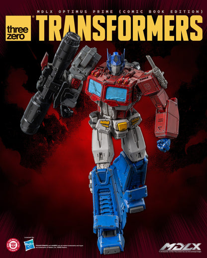 Preventa Figura MDLX Optimus Prime (Comic Book Edition) – Transformers marca Threezero 3Z0871 (17.8 cm)