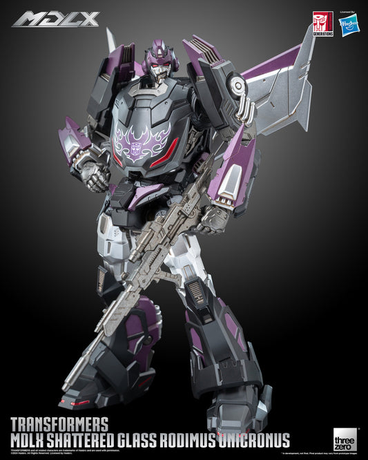 Preventa Figura MDLX Rodimus Unicronus - Transformers Shattered Glass marca Threezero 3Z0717 (18 cm)