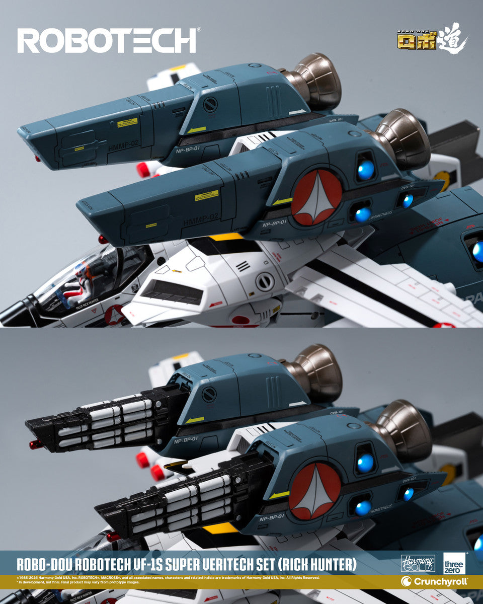 Preventa Figura ROBO-DOU VF-1S Super Veritech (Rick Hunter) - ROBOTECH marca Threezero 3Z0307 escala 1/72
