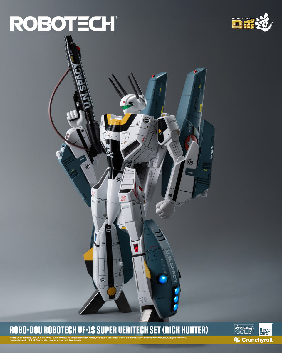Preventa Figura ROBO-DOU VF-1S Super Veritech (Rick Hunter) - ROBOTECH marca Threezero 3Z0307 escala 1/72
