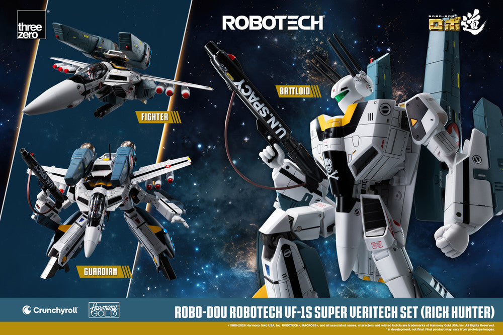 Preventa Figura ROBO-DOU VF-1S Super Veritech (Rick Hunter) - ROBOTECH marca Threezero 3Z0307 escala 1/72