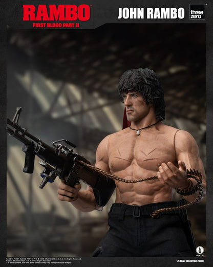 Preventa Figura John Rambo - Rambo: First Blood Part II marca Threezero 3Z0328 escala 1/6
