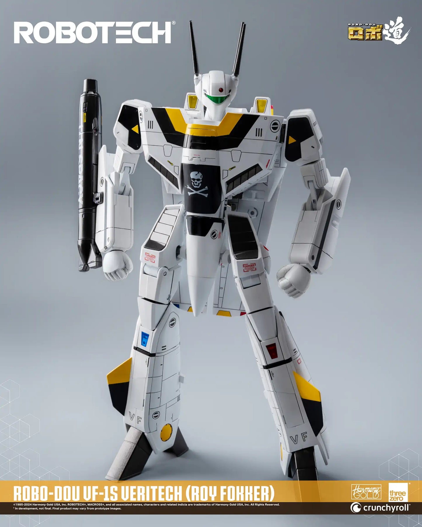 Preventa Figura ROBO-DOU VF-1J Veritech (Roy Fokker) - ROBOTECH marca Threezero 3Z0305 escala 1/72