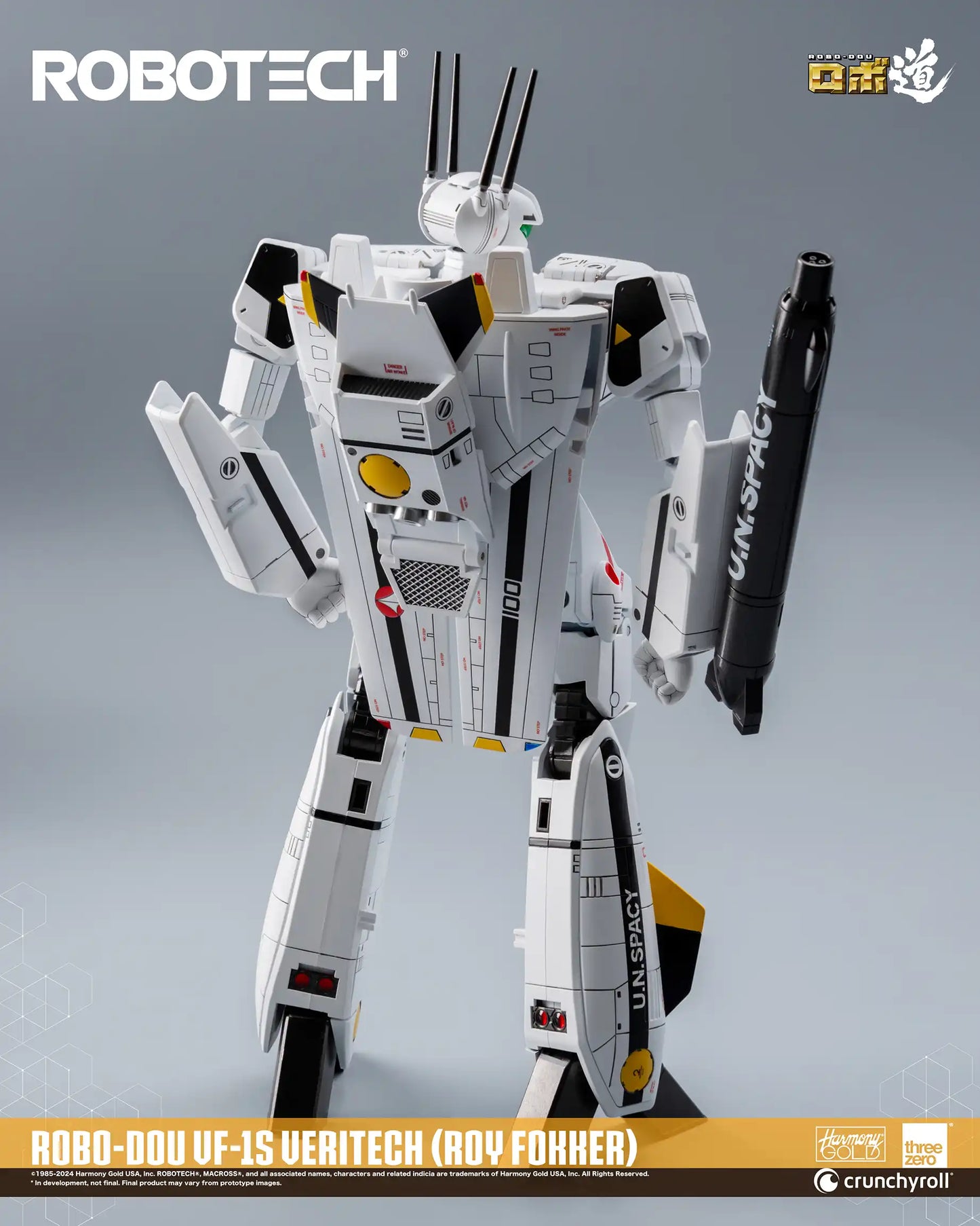 Preventa Figura ROBO-DOU VF-1J Veritech (Roy Fokker) - ROBOTECH marca Threezero 3Z0305 escala 1/72