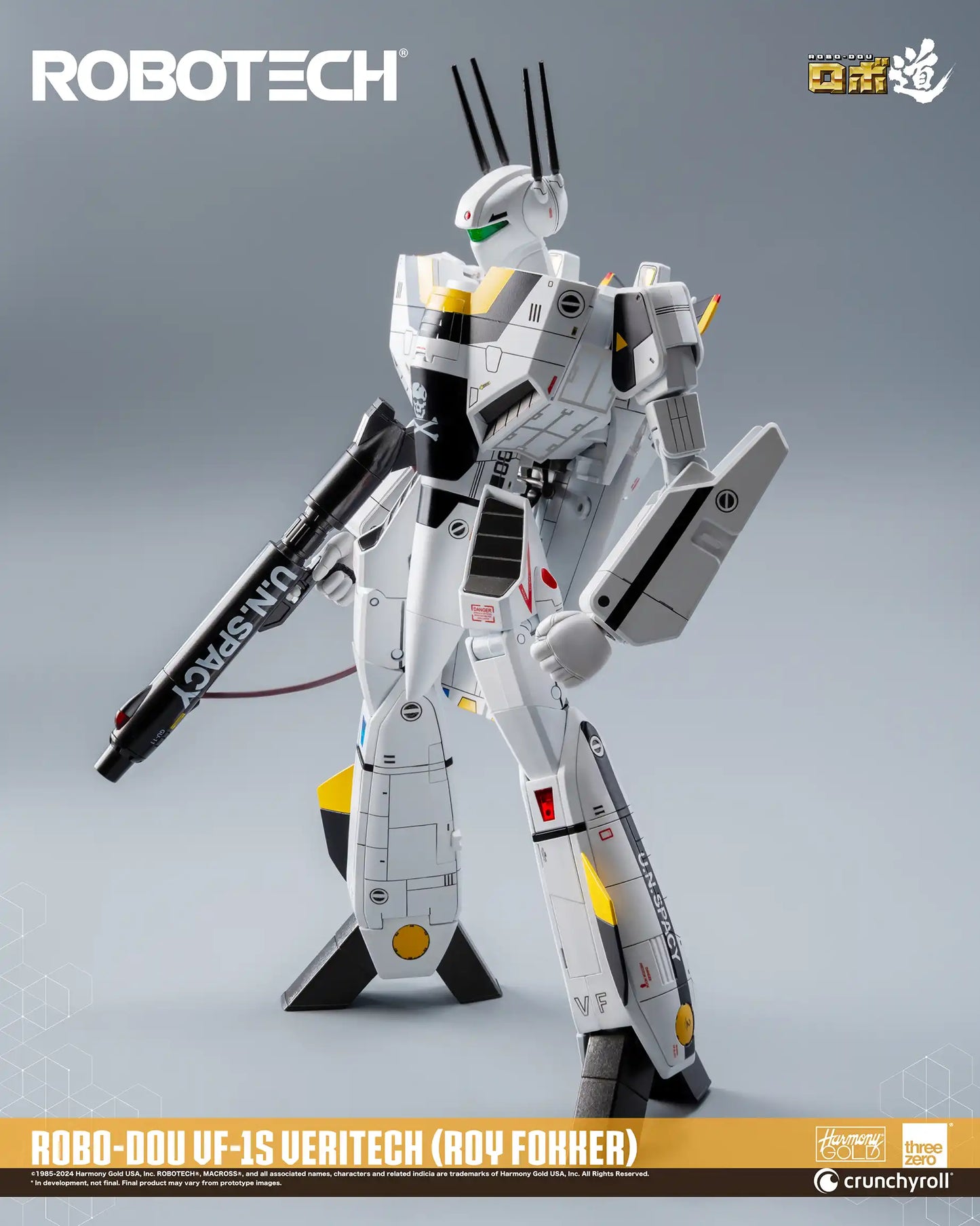 Preventa Figura ROBO-DOU VF-1J Veritech (Roy Fokker) - ROBOTECH marca Threezero 3Z0305 escala 1/72