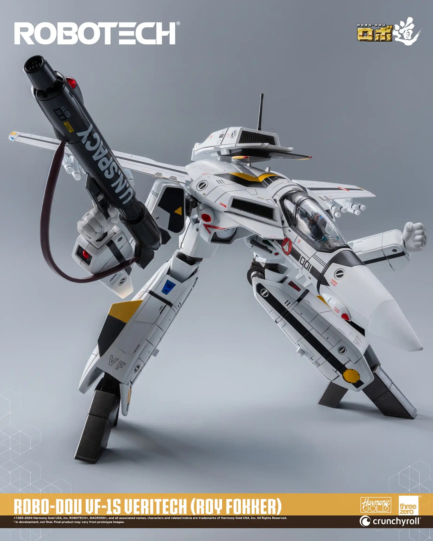 Preventa Figura ROBO-DOU VF-1J Veritech (Roy Fokker) - ROBOTECH marca Threezero 3Z0305 escala 1/72