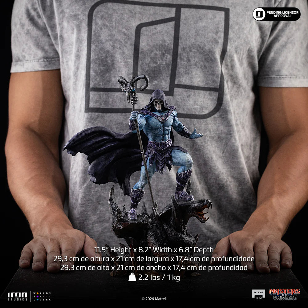 Preventa Estatua Skeletor - Masters of the Universe (2026) marca Iron Studios escala de arte 1/10