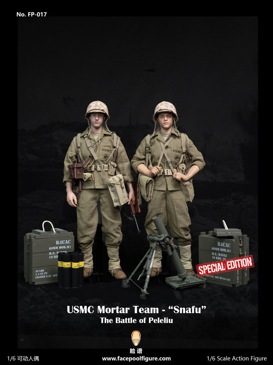 Preventa Figura USMC Mortar Team - "Snafu" (Special version) marca Facepool FP017B escala 1/6