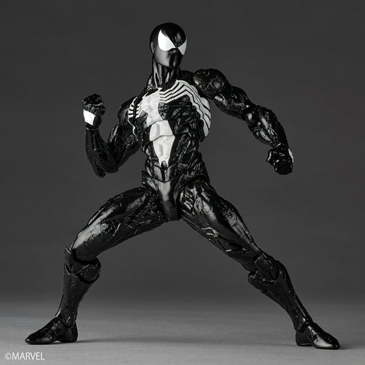 Preventa Figura Spider-Man (Traje Simbionte) - Marvel Comics - Amazing Yamaguchi Revoltech marca Kaiyodo NR147 escala 1/12 (relanzamiento)