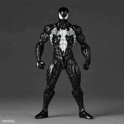 Preventa Figura Spider-Man (Traje Simbionte)- Marvel Comics - Amazing Yamaguchi Revoltech marca Kaiyodo NR147 escala 1/12 (relanzamiento)