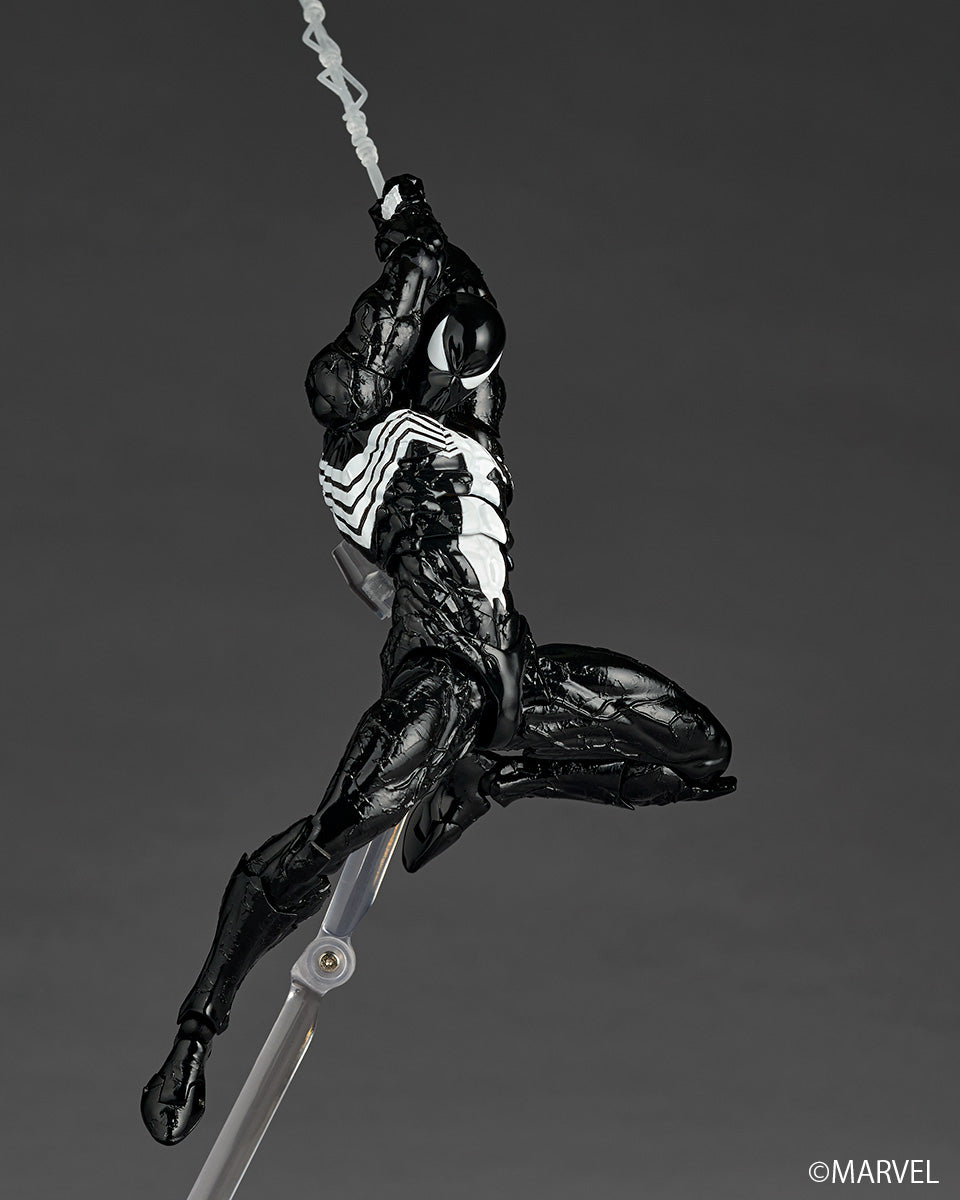 Preventa Figura Spider-Man (Traje Simbionte)- Marvel Comics - Amazing Yamaguchi Revoltech marca Kaiyodo NR147 escala 1/12 (relanzamiento)