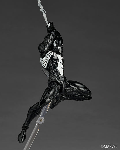 Preventa Figura Spider-Man (Traje Simbionte)- Marvel Comics - Amazing Yamaguchi Revoltech marca Kaiyodo NR147 escala 1/12 (relanzamiento)