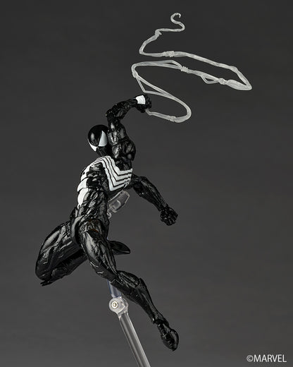 Preventa Figura Spider-Man (Traje Simbionte)- Marvel Comics - Amazing Yamaguchi Revoltech marca Kaiyodo NR147 escala 1/12 (relanzamiento)