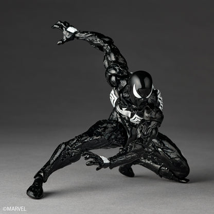 Preventa Figura Spider-Man (Traje Simbionte)- Marvel Comics - Amazing Yamaguchi Revoltech marca Kaiyodo NR147 escala 1/12 (relanzamiento)