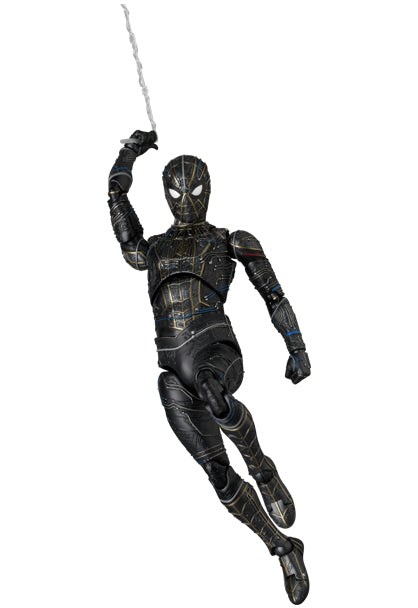 Preventa Figura Spider-Man (Black & Gold Suit)- Spider-Man: No Way Home - MAFEX No. 308 marca Medicom Toy escala 1/12