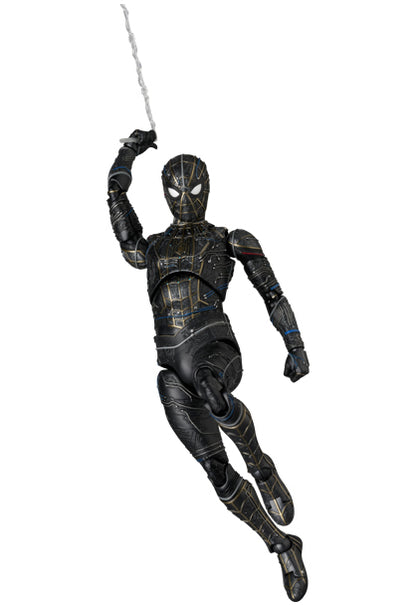 Preventa Figura Spider-Man (Black & Gold Suit)- Spider-Man: No Way Home - MAFEX No. 308 marca Medicom Toy escala 1/12