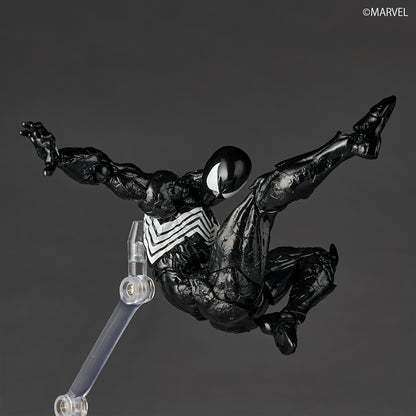 Preventa Figura Spider-Man (Traje Simbionte)- Marvel Comics - Amazing Yamaguchi Revoltech marca Kaiyodo NR147 escala 1/12 (relanzamiento)