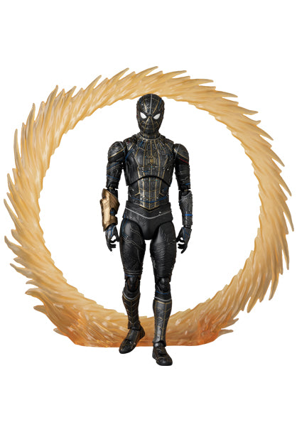 Preventa Figura Spider-Man (Black & Gold Suit)- Spider-Man: No Way Home - MAFEX No. 308 marca Medicom Toy escala 1/12