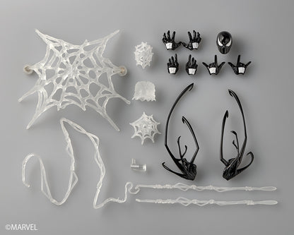 Preventa Figura Spider-Man (Traje Simbionte)- Marvel Comics - Amazing Yamaguchi Revoltech marca Kaiyodo NR147 escala 1/12 (relanzamiento)